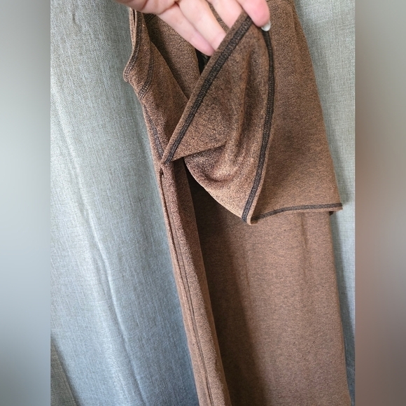 Vintage 90s Nina Piccalino Maxi Dress Brown Sleeveless Paisley Size L - Picture 4 of 6